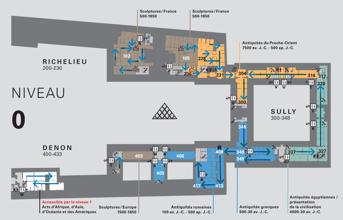 Louvre Museum Floor Plan