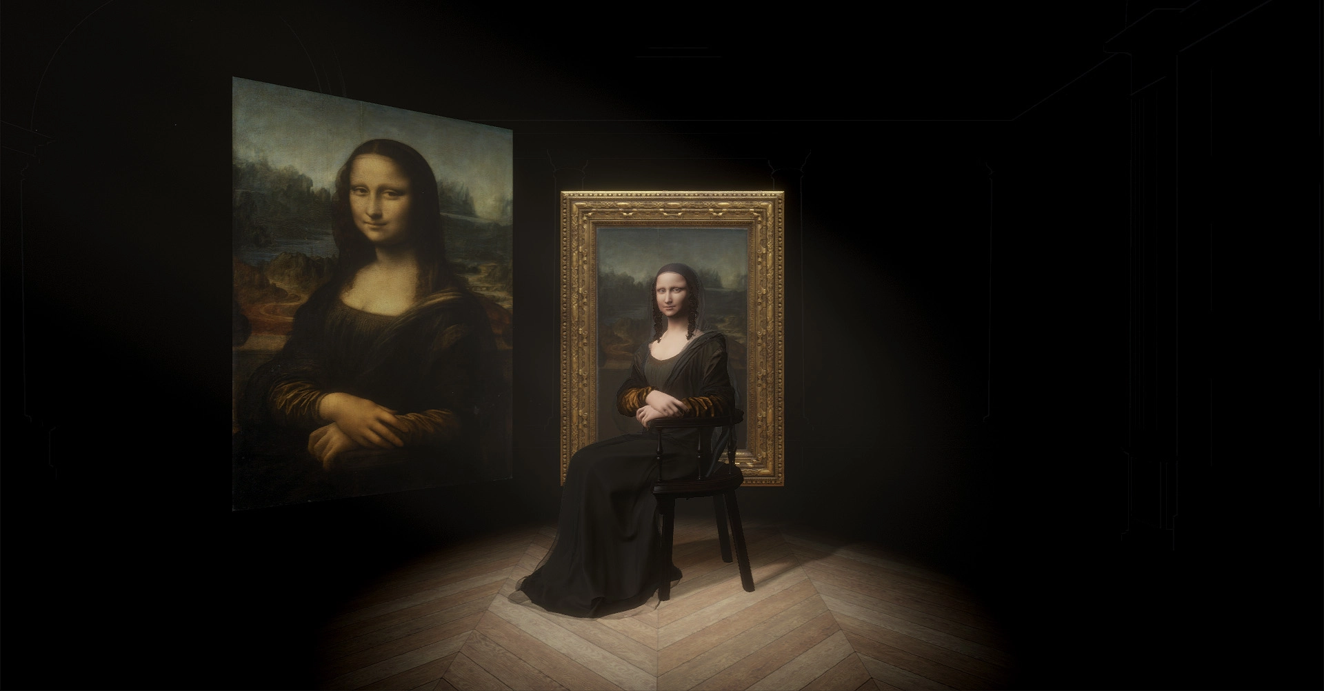 Mona Lisa Louvre Museum   En Tete A Tete Avec La Joconde Appli Vr 