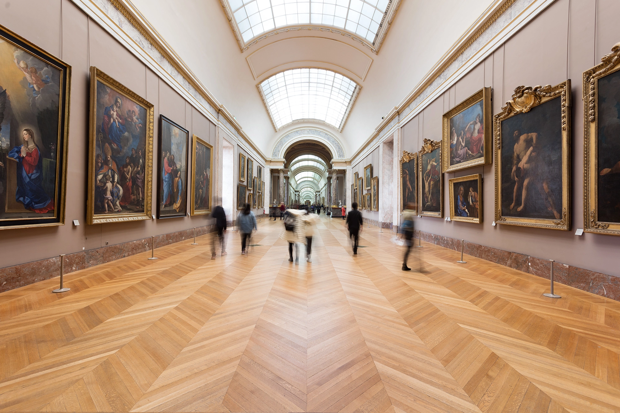 inside louvre museum