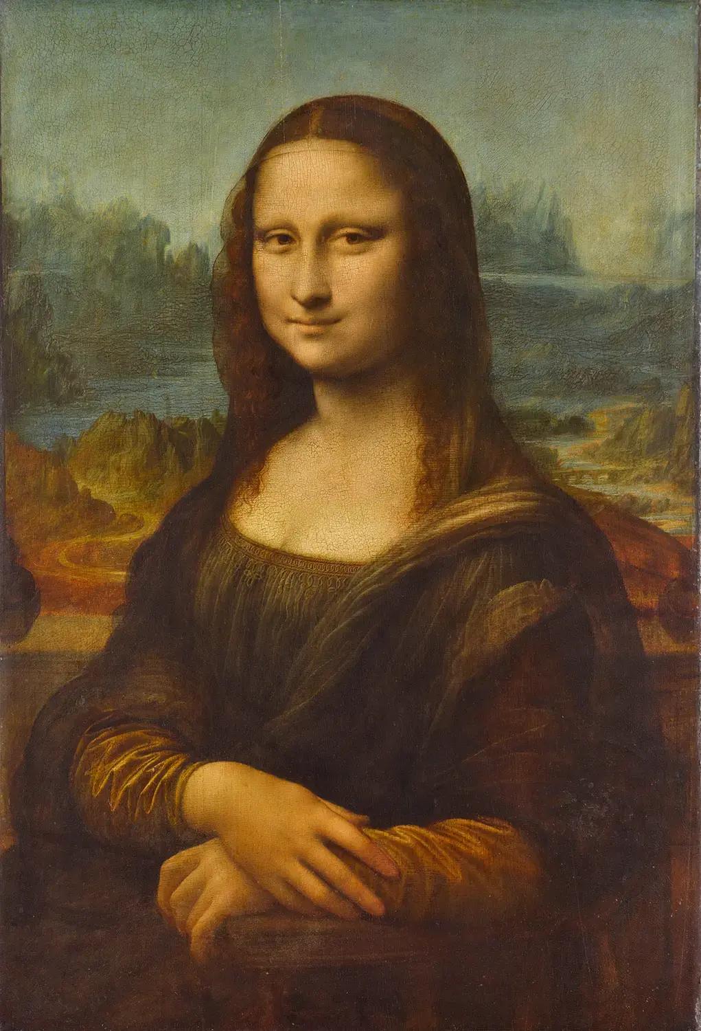 90s Musee du Louvre Monna Lisa ポスター　ルーブル leonard-de-vinci-portrait-de-